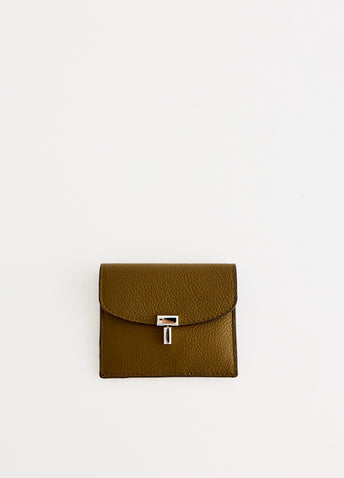 T-Lock Grained-Leather Cardholder
