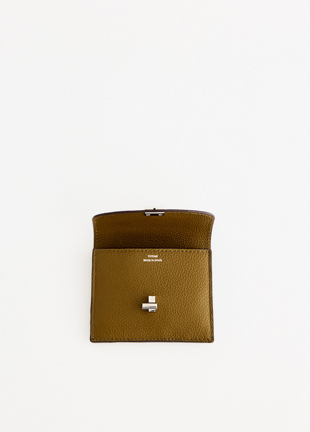 T-Lock Grained-Leather Cardholder