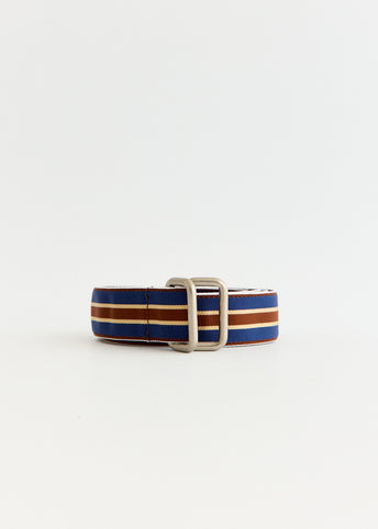 Grosgrain Tape Double Ring Belt