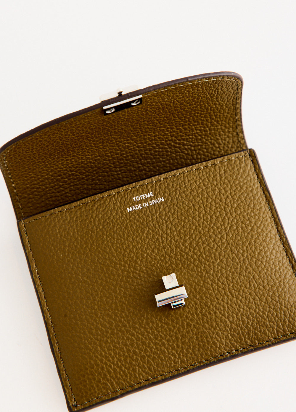 T-Lock Grained-Leather Cardholder