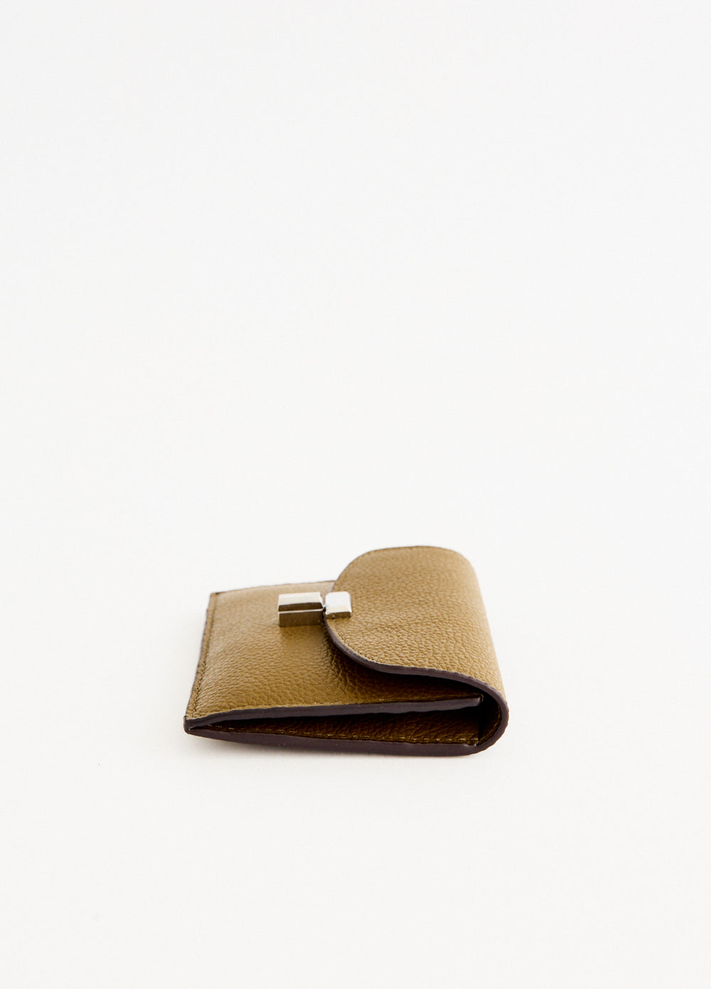 T-Lock Grained-Leather Cardholder