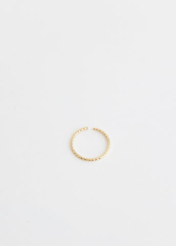 Wave Adjustable Gold Ring