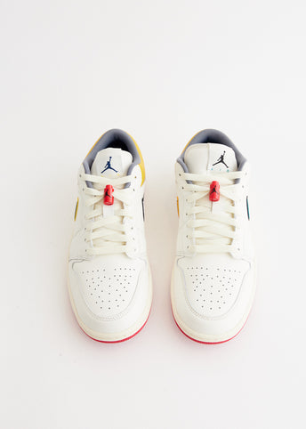Air Jordan 1 Low PRM 'Sail Brave Blue' Sneakers