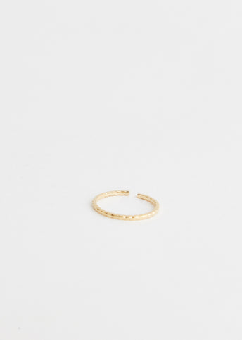 Wave Adjustable Gold Ring
