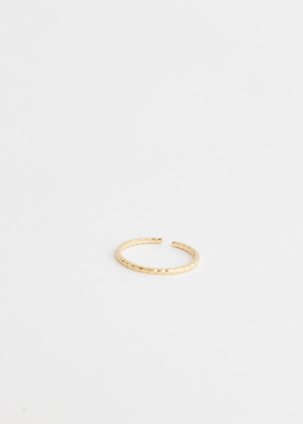 Wave Adjustable Gold Ring