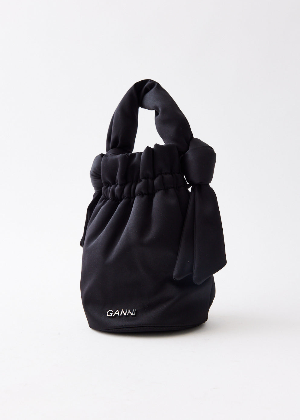 Ganni Occasion Ruched Top Handle Bag - ShopStyle