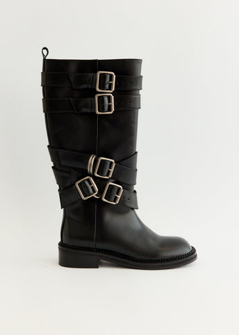 Layered Strap Boots