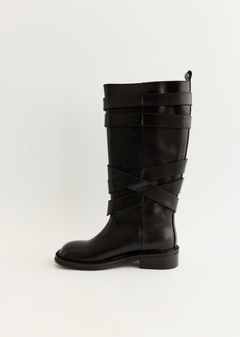 Layered Strap Boots
