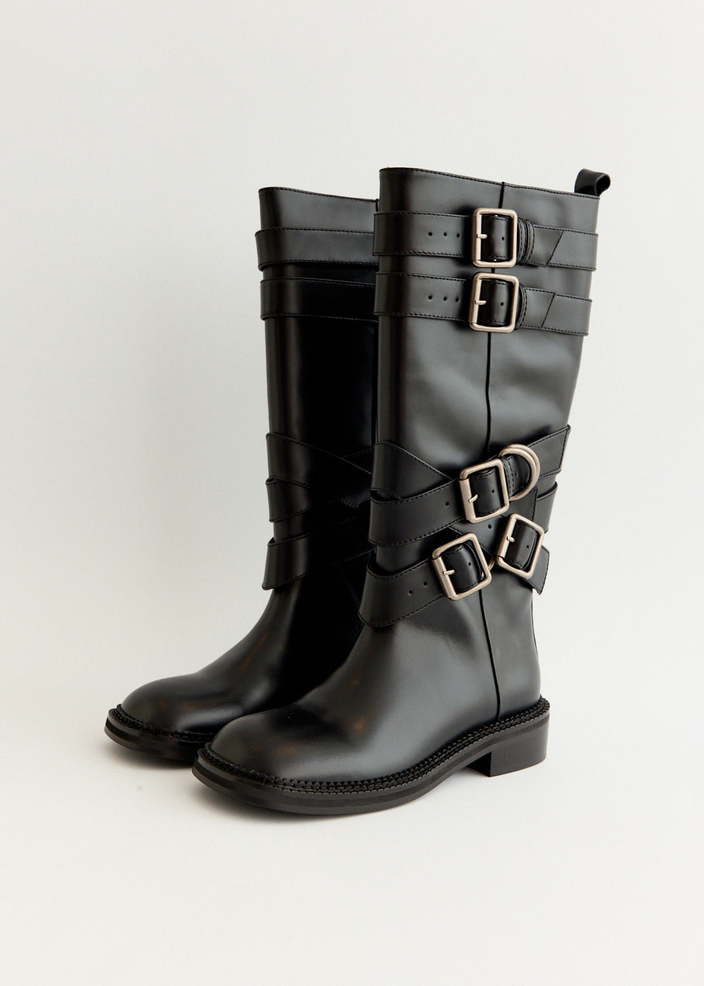 Layered Strap Boots