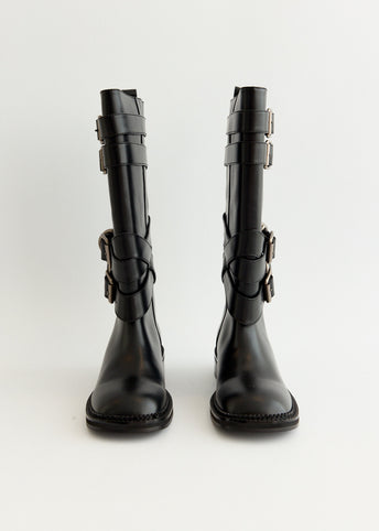 Layered Strap Boots