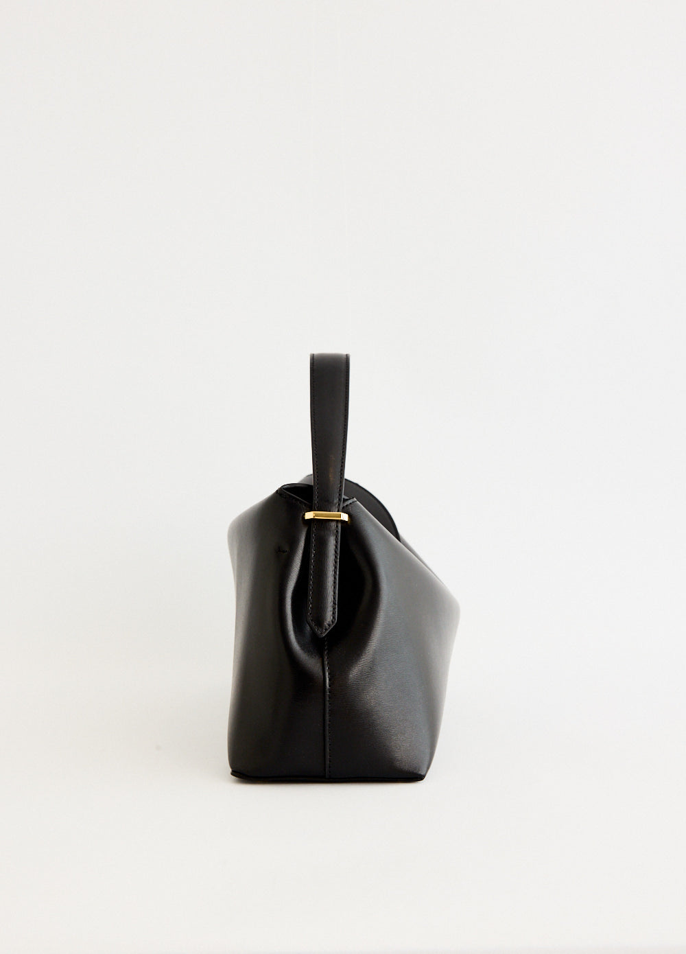 T-Lock Leather Top Handle Bag