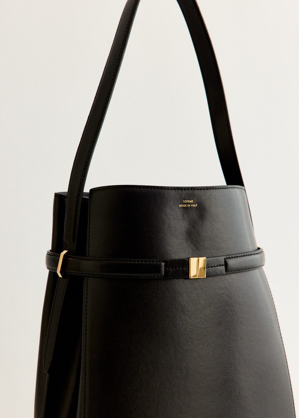 Belted Bucket Bag