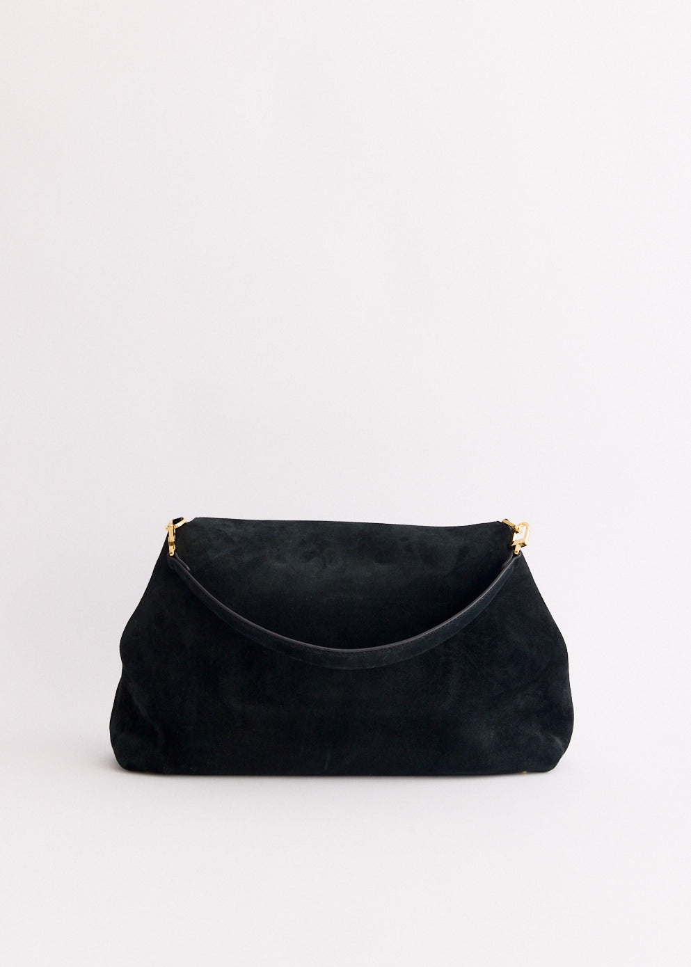 T-Lock Suede Top Handle Bag