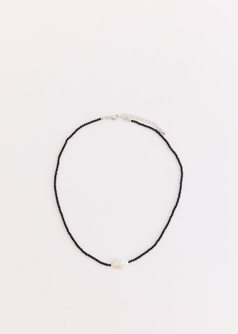 Obsidian Bead Necklace