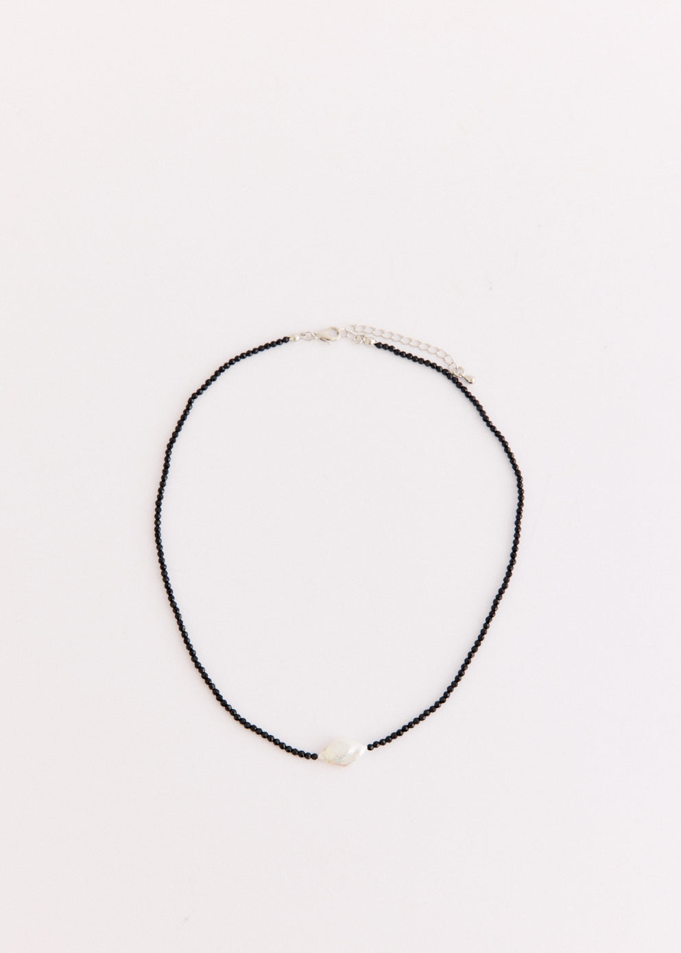 Obsidian Bead Necklace