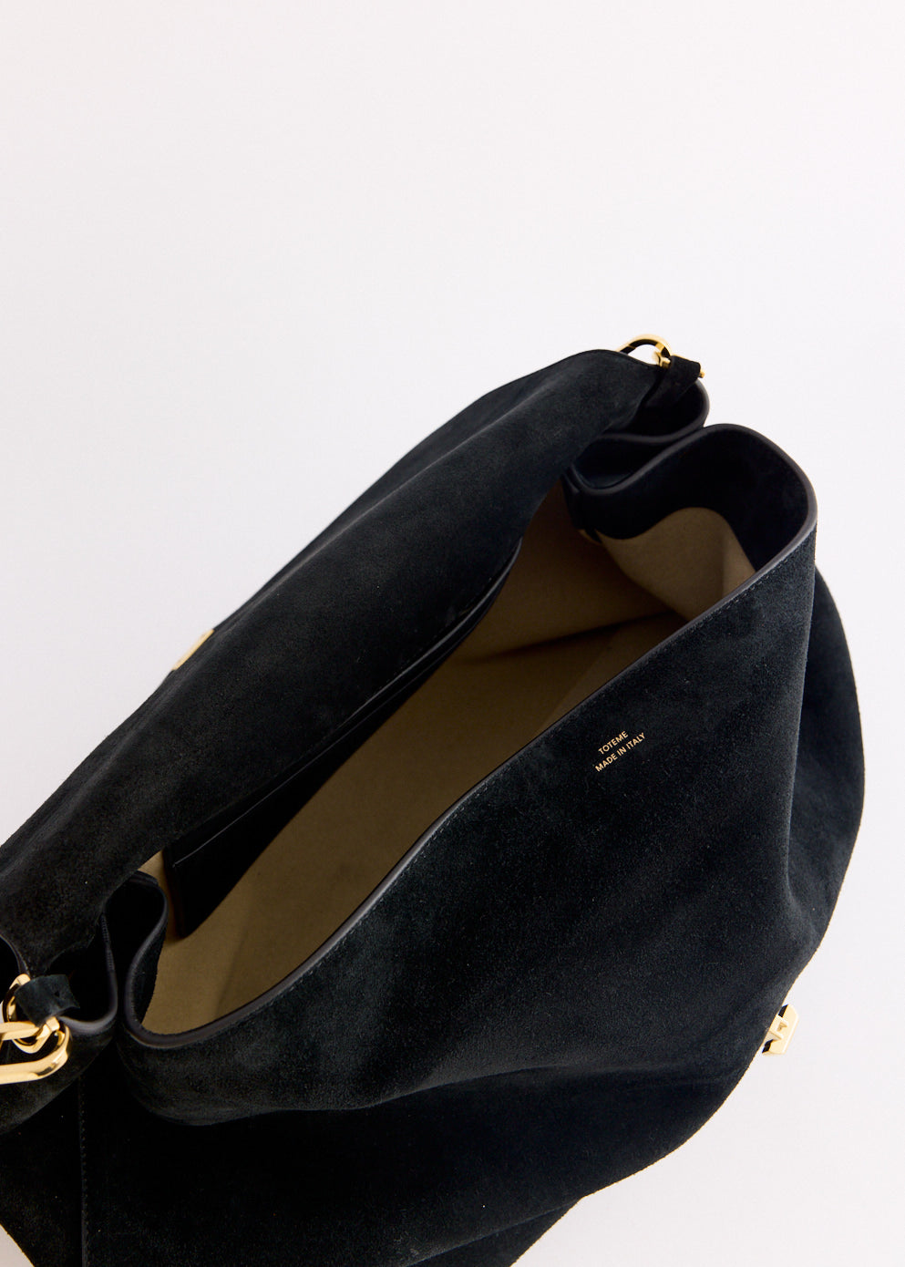 T-Lock Suede Top Handle Bag