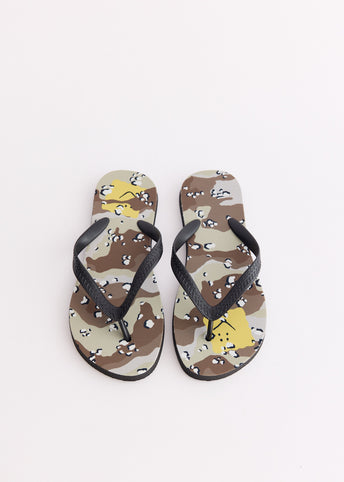 Choco-Chip Camo Flip Flops