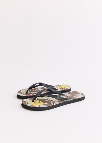 Choco-Chip Camo Flip Flops