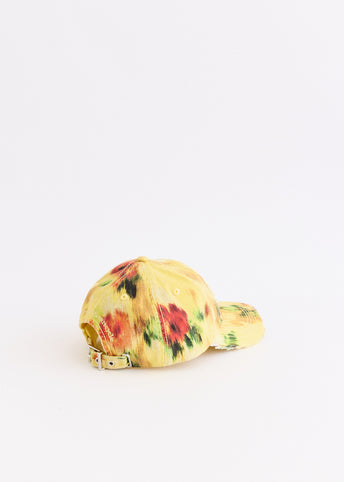 Washed Cotton Print Canvas Cap