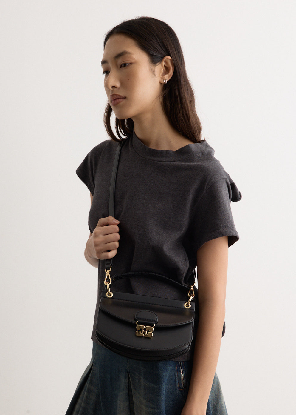 Ganni - Apo-G Bag Mini Top Handle Bag - Bags,Specials : American Fashion Style Bags On Sale Ganni - Apo-G Bag Mini Top Handle Bag - Bags,Specials : American Fashion Style Bags On Sale