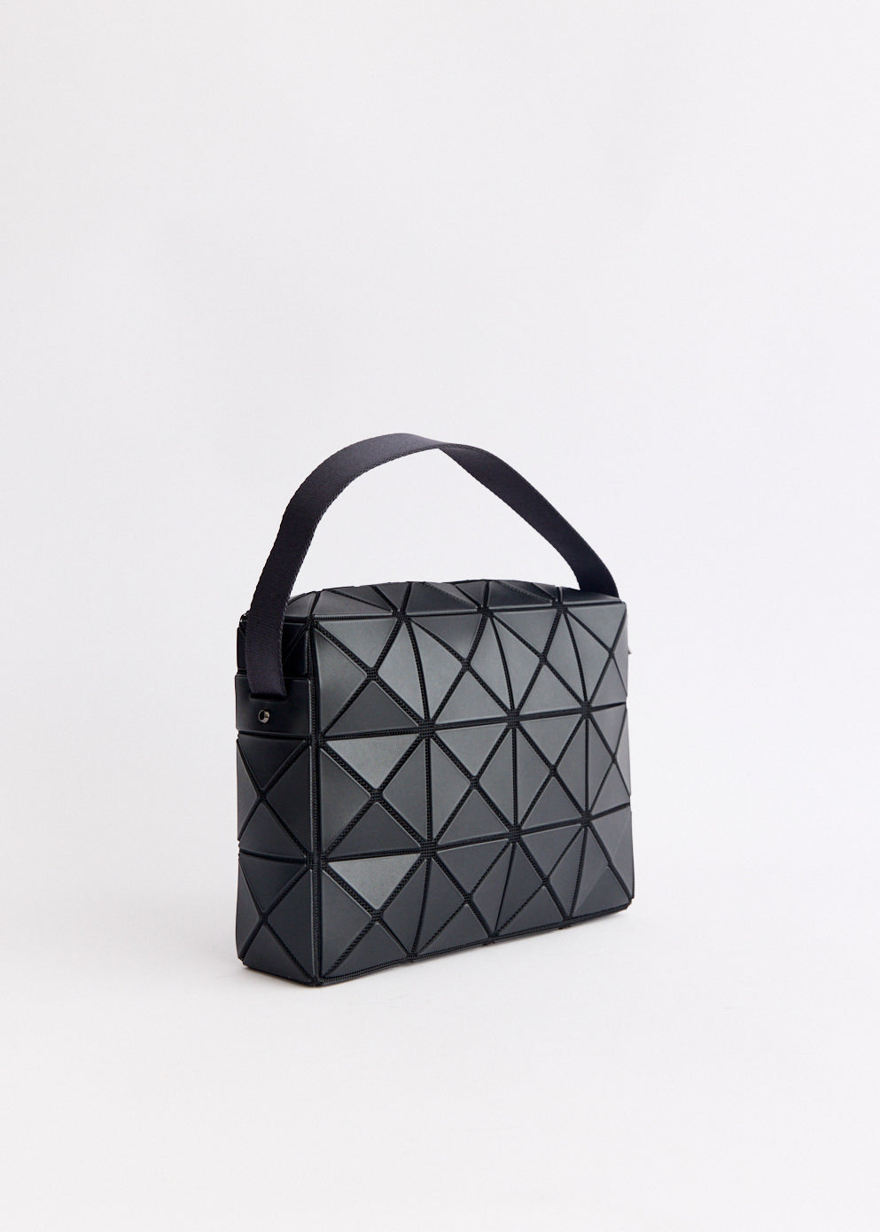 Large Cuboid Matte Shoulder Bag