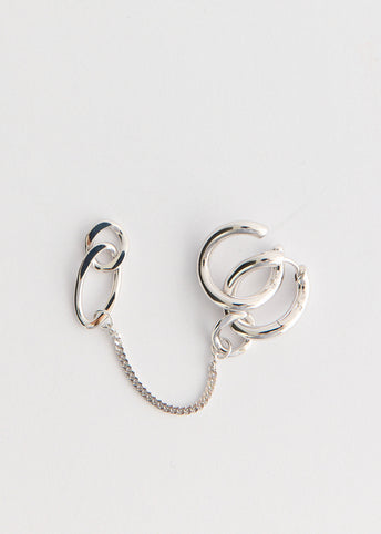 River Ear Cuff Chained Hoop