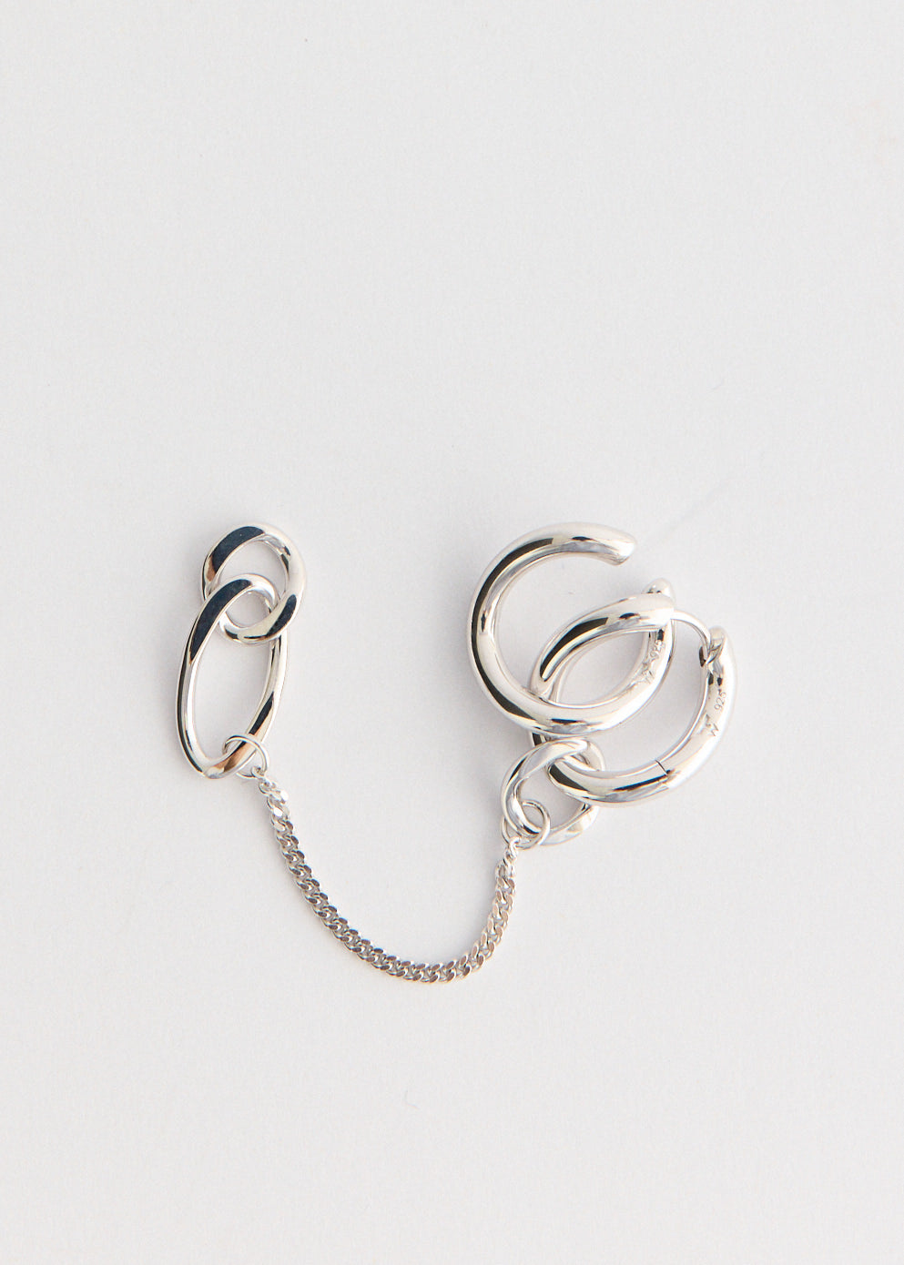 River Ear Cuff Chained Hoop