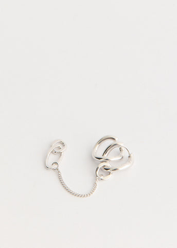 River Ear Cuff Chained Hoop