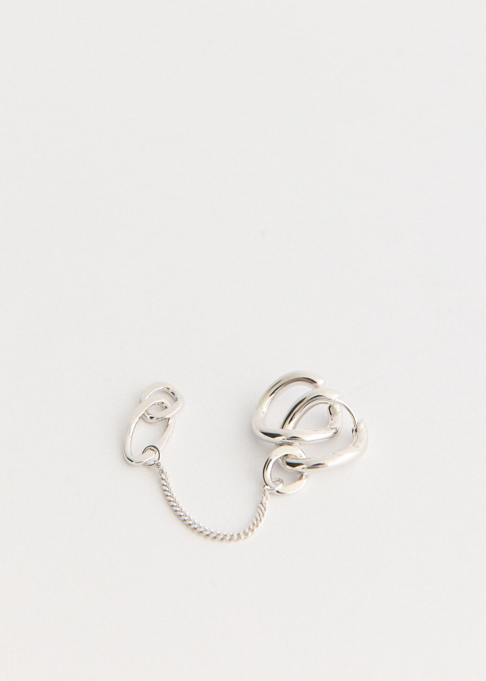 River Ear Cuff Chained Hoop