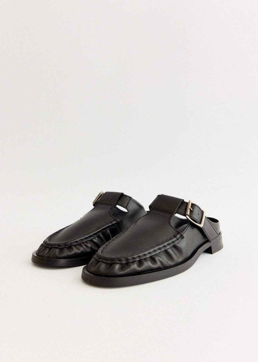 Gianna Buckled Mules