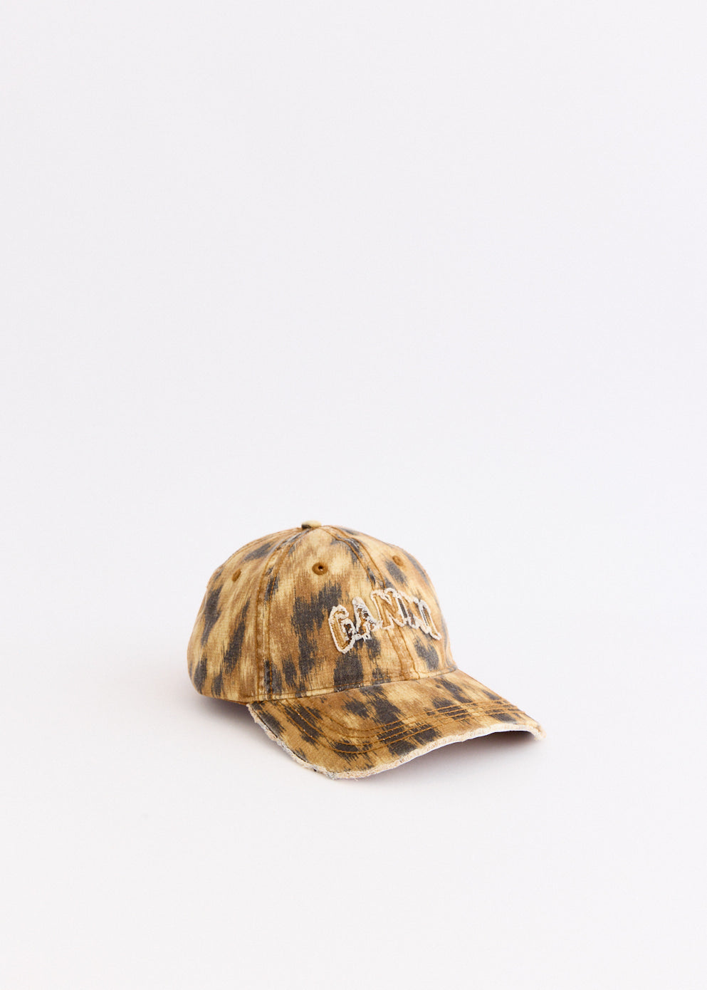 Washed Cotton Print Canvas Cap