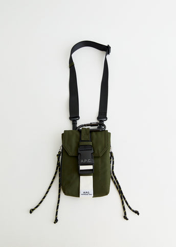 A.P.C｜ (Trek CrossBody Pouch Bag (PAAFH H61733 IAK)) Trek crossbody pouch | Ripstop nylon | A.P.C. Accessories