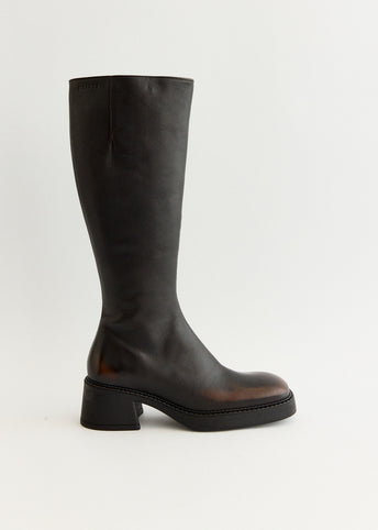 Yumi Brushed Brown Boots