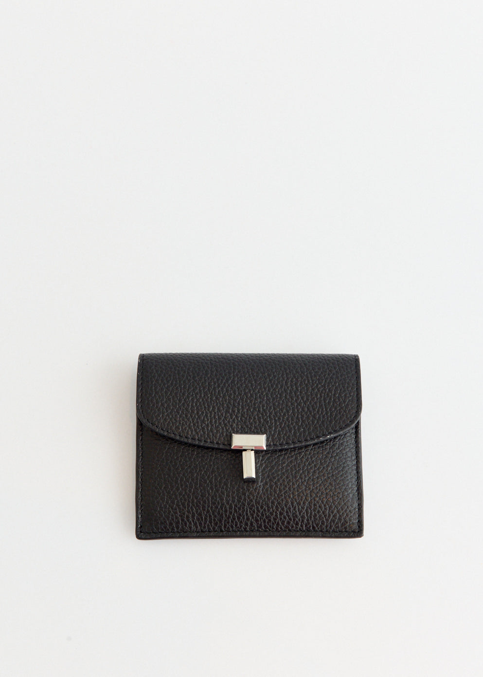 T-Lock Grained Leather Cardholder