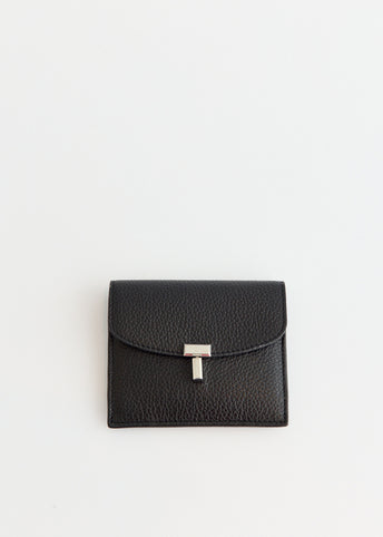 T-Lock Grained Leather Cardholder
