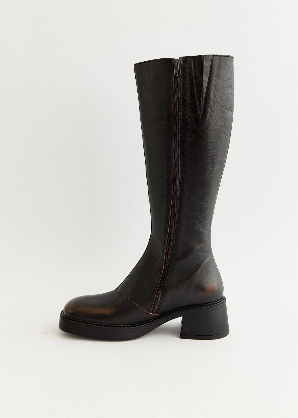 Yumi Brushed Brown Boots