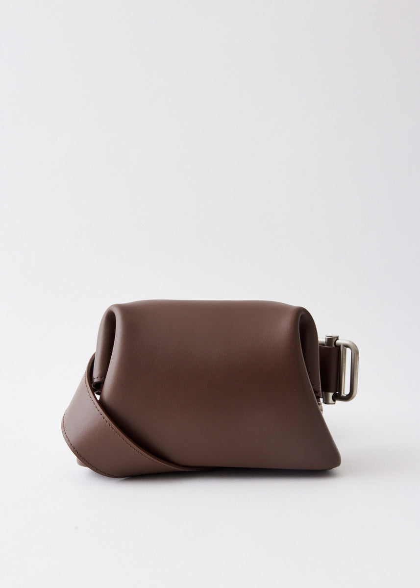 Osoi Pecan Brot Leather Shoulder Bag | Black | FARFETCH