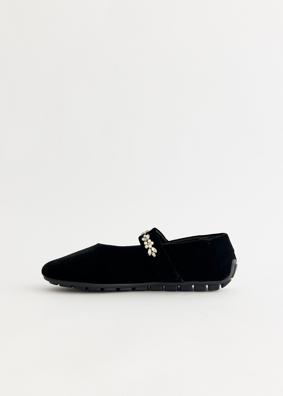 Mary Jane Ballerina Grip With Embellishments