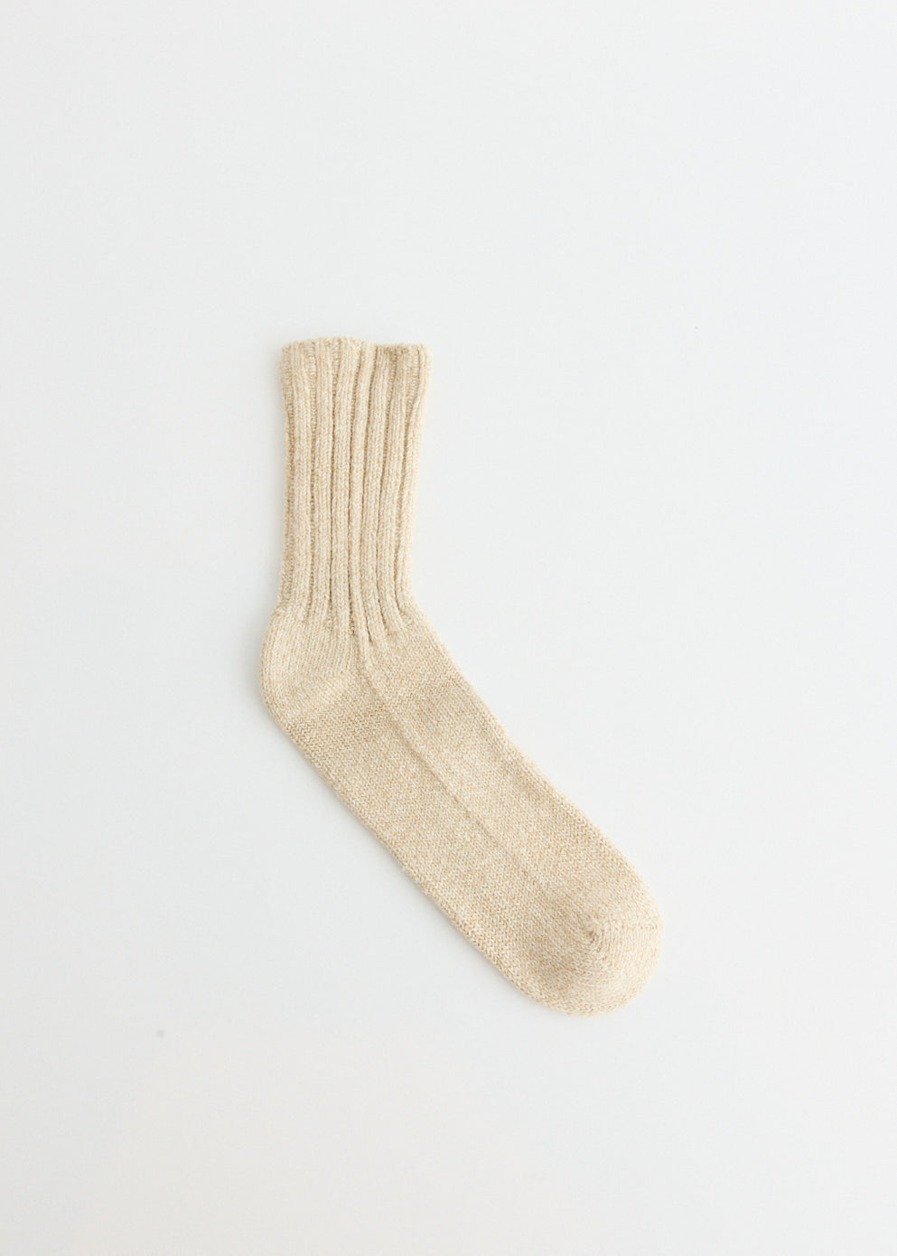 Cotton Silk Rib Socks