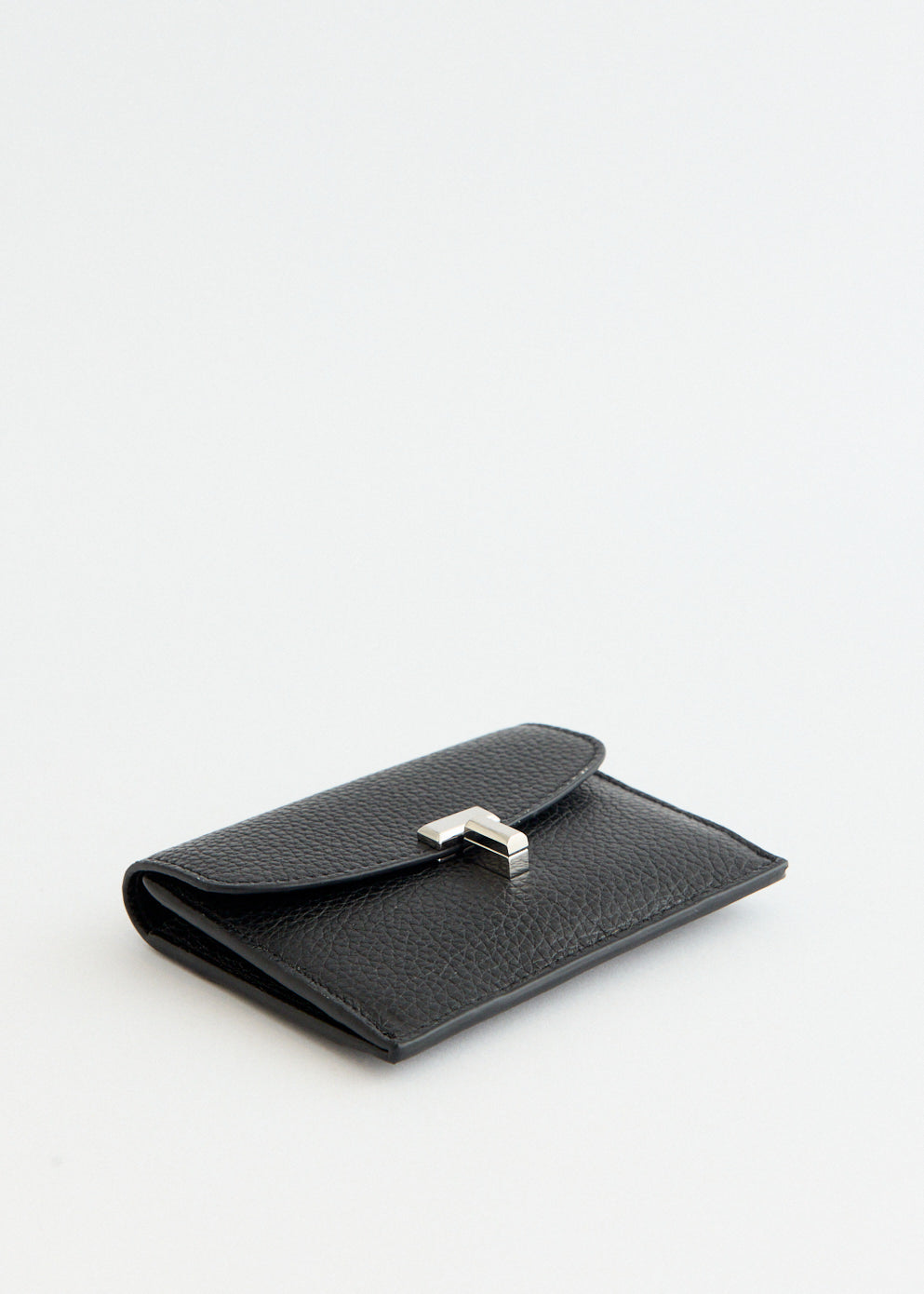 T-Lock Grained Leather Cardholder