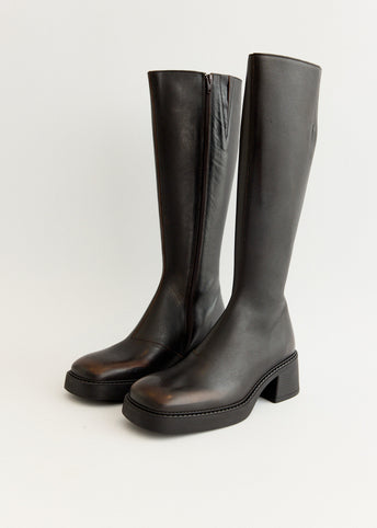 Yumi Brushed Brown Boots