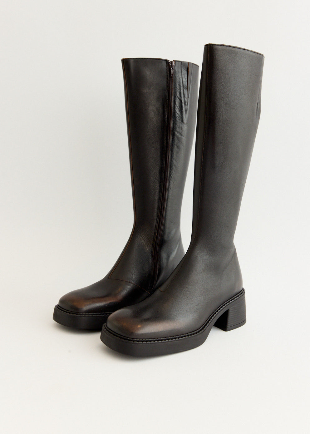 Yumi Brushed Brown Boots