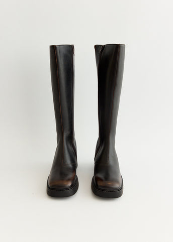 Yumi Brushed Brown Boots