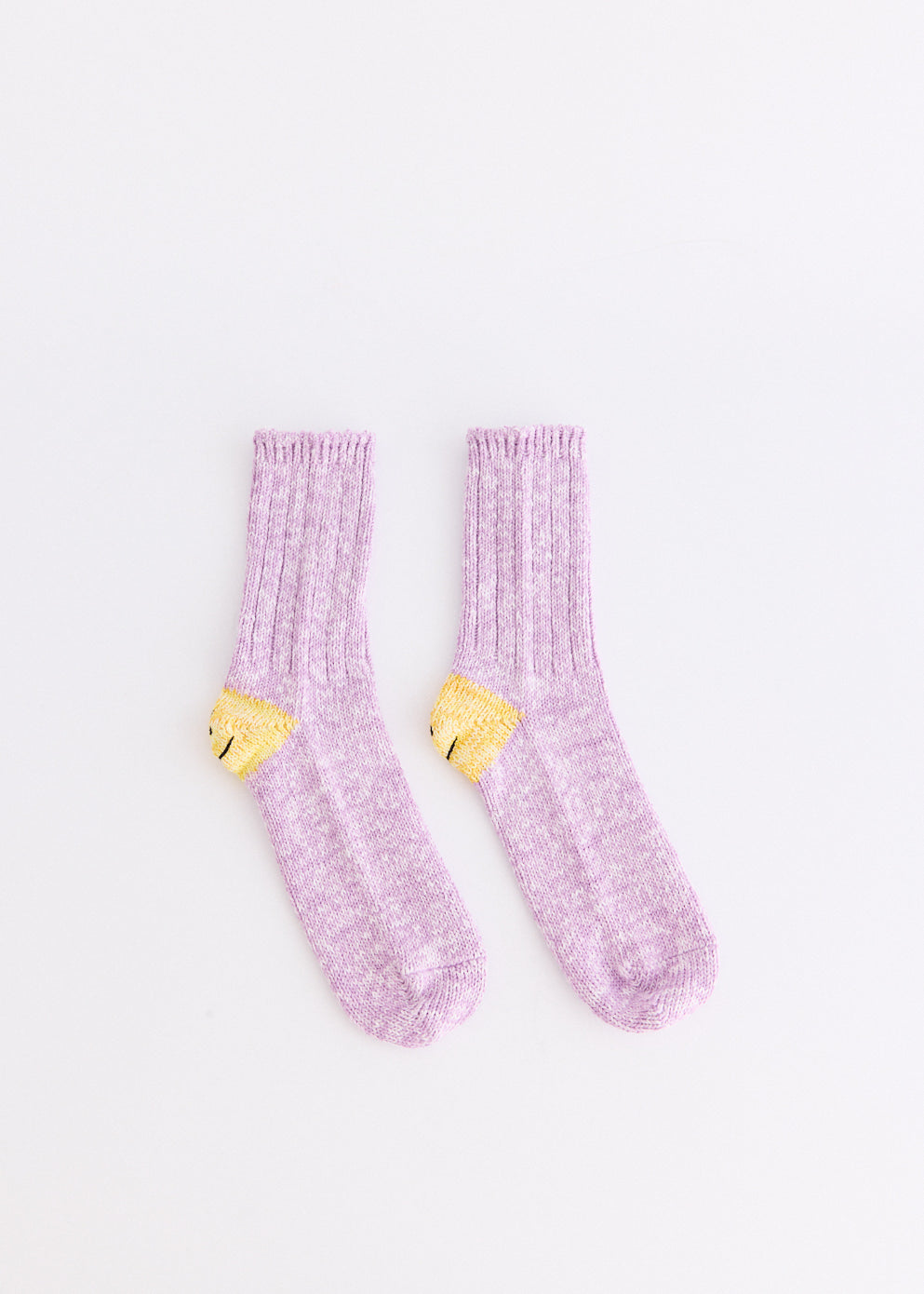 56 Yarns 3x1 Rib RAINBOWY HAPPY HEEL Socks