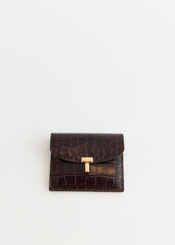 T-Lock Croco-Embossed Cardholder