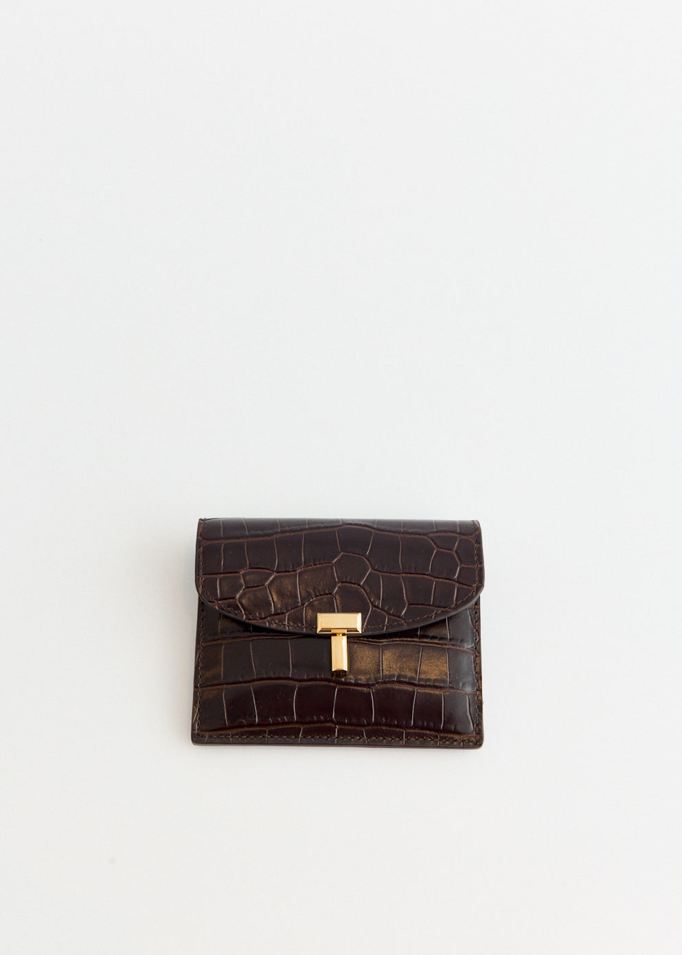 T-Lock Croco-Embossed Cardholder