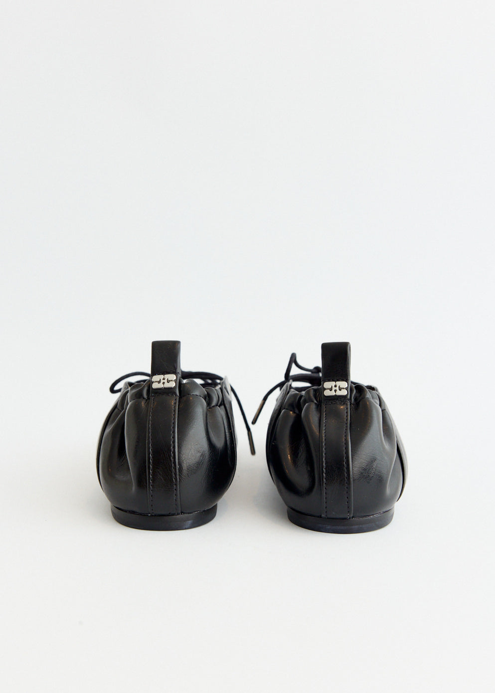 Eyelets Lace Up Ballerinas
