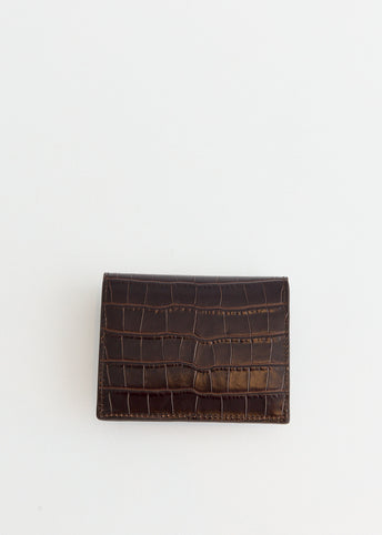 T-Lock Croco-Embossed Cardholder