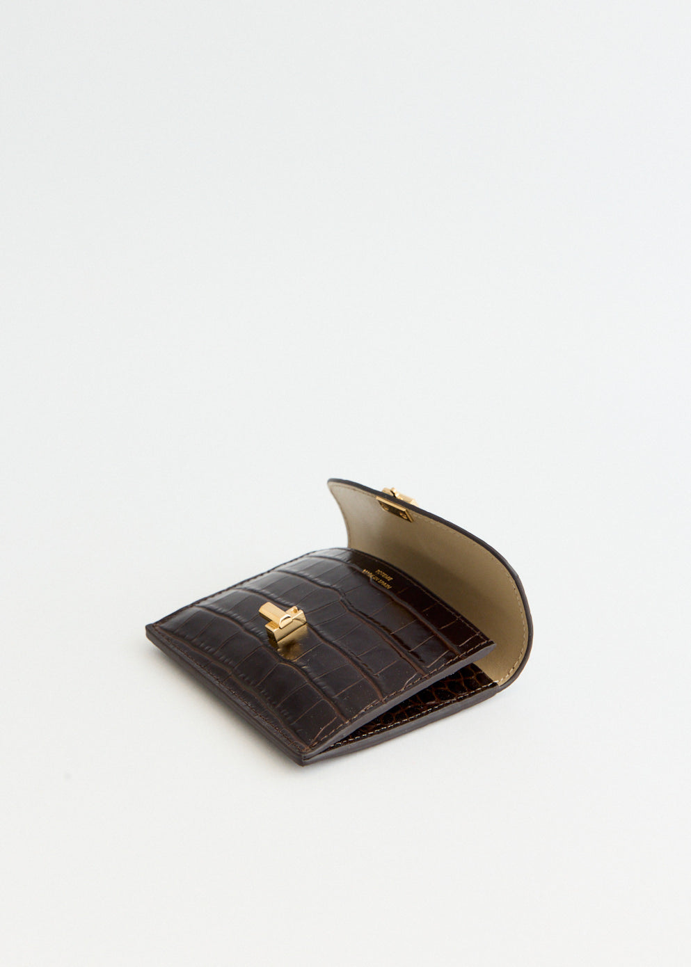 T-Lock Croco-Embossed Cardholder