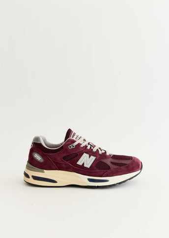 MADE in UK 991v2 'Catawba Grape' Sneakers